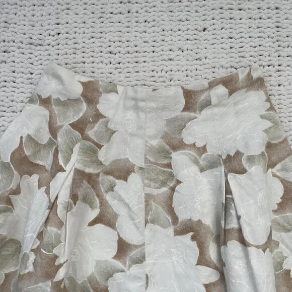 Vintage White Floral Handmade Midi Skirt - Size 26 - Picture 3 of 3